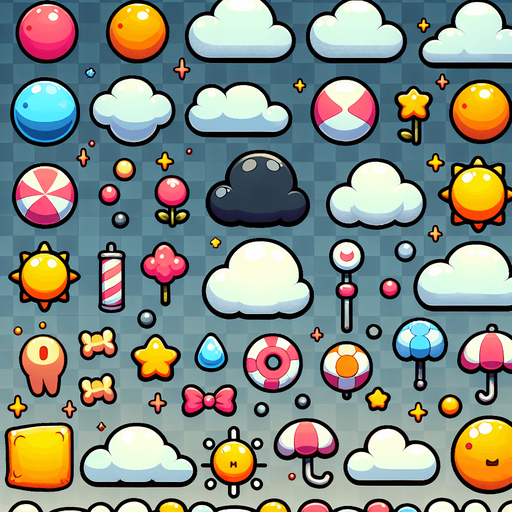 puff effect cartoon.
Single Game Texture. In-Game asset. 2d. Blank background. High contrast. No shadows.