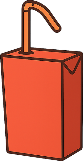 meyve suyu kutu. No background. Transparent background. Blank background. No shadows. 2d. In-Game asset. flat