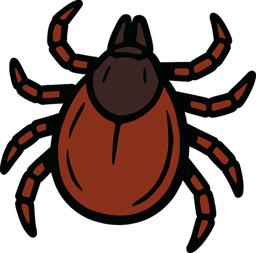 Tick bug.
In-Game asset.  2d.  High contrast.  No shadows