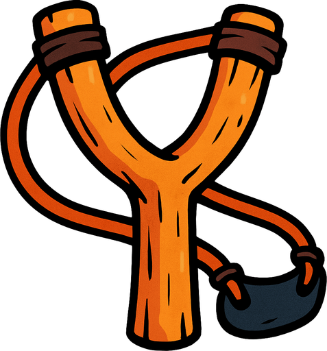 Big Slingshot.
In-Game asset.  2d.  High contrast.  No shadows