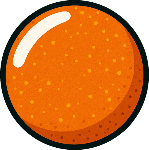 Balle de ping pong.
In-Game asset.  2d.  High contrast.  No shadows