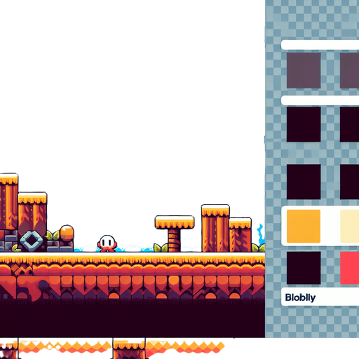 2d platformer back ground.
Single Game Texture. In-Game asset. 2d. Blank background. High contrast. No shadows.