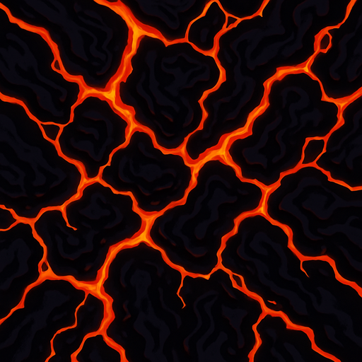 Magma oscura, ocupar toda la imagen, visto desde arriba.
In-Game asset.  2d.  High contrast.  No shadows