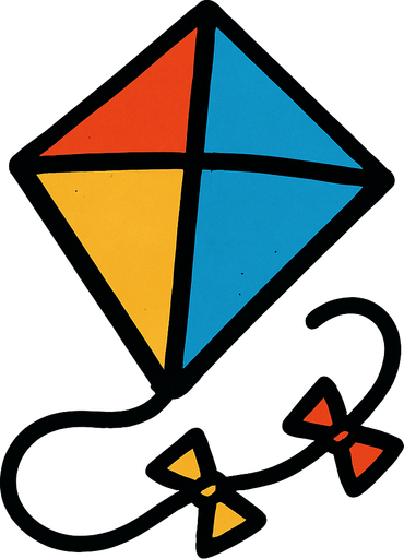 Kite.
In-Game asset.  2d.  High contrast.  No shadows