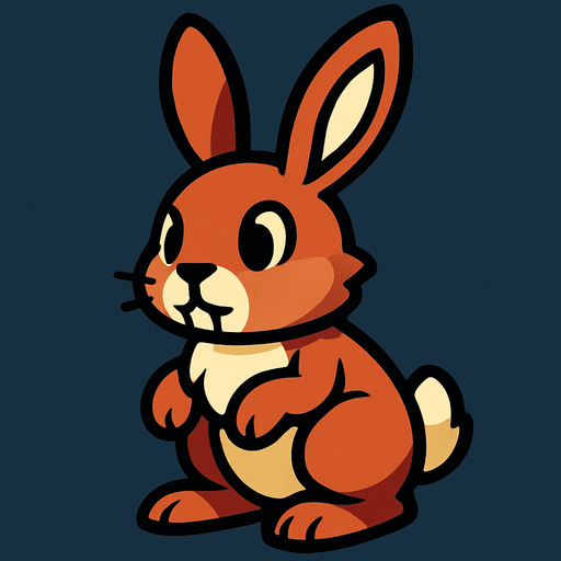 conejo.
In-Game asset.  2d.  High contrast.  No shadows