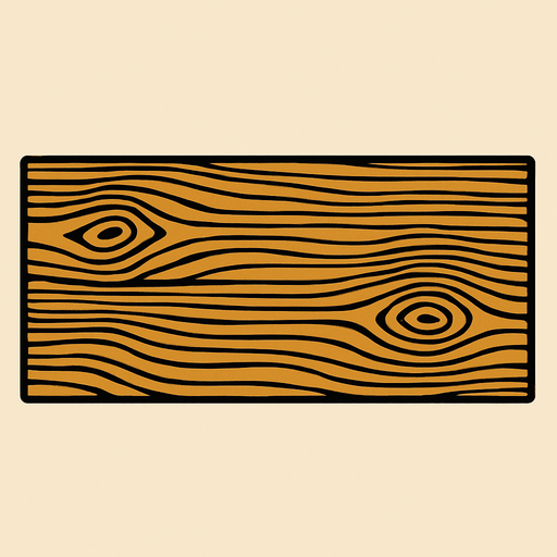 Oak Plank Horizontally.
High contrast.  No shadows. 2d