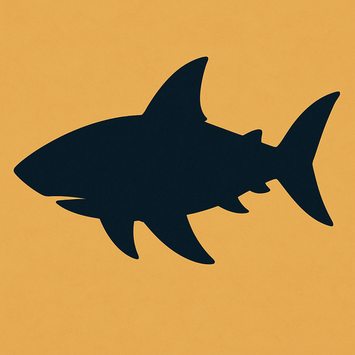 shark shadow 2d.
In-Game asset.  2d.  High contrast.  No shadows