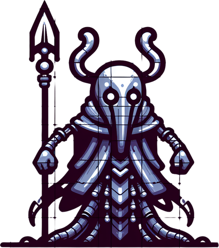 enemy.
Single Game Texture. In-Game asset. 2d. Blank background. High contrast. No shadows.