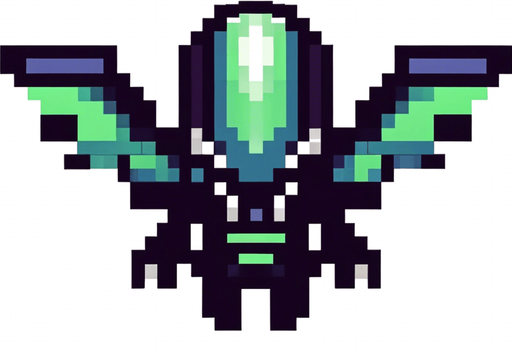 replace green areas for white color. make it bigger and scarier.