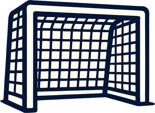 Football goal.
In-Game asset.  2d.  High contrast.  No shadows