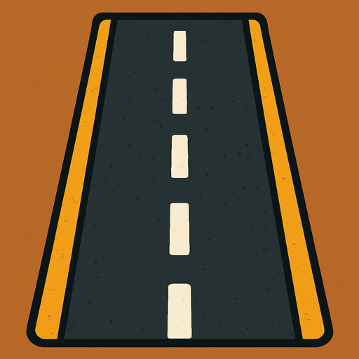 road.
In-Game asset.  2d.  High contrast.  No shadows