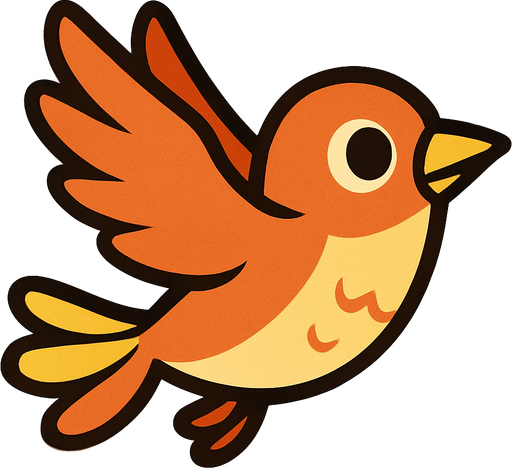 uçan kuş.
In-Game asset.  2d.  High contrast.  No shadows