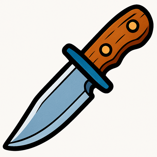 Bıçak.
In-Game asset.  2d.  High contrast.  No shadows