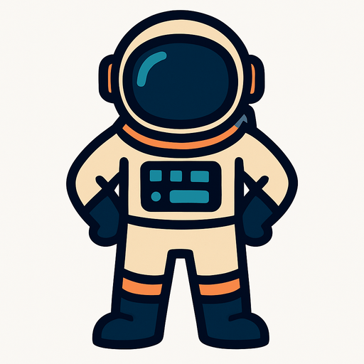 Make me a astronout.
In-Game asset.  High contrast.  No shadows