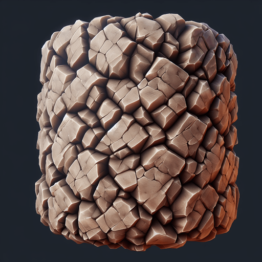 rock pattern.
Single Game Texture.  In-Game asset.  2d.  Blank background.  High contrast.  No shadows