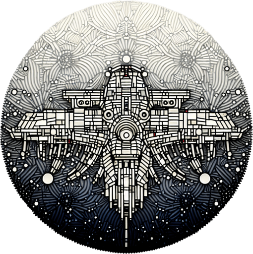 alien spaceship heading down.
Single Game Texture. In-Game asset. 2d. Blank background. High contrast. No shadows.