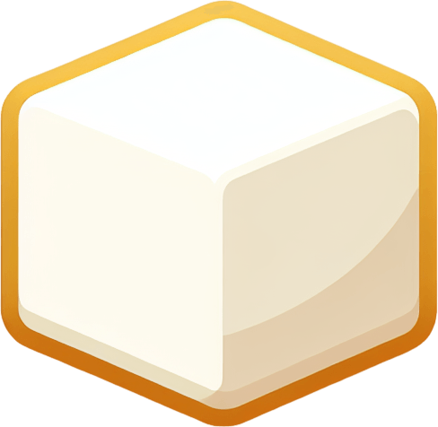 cartoon white square.
Single Game Texture. In-Game asset. 2d. Blank background. High contrast. No shadows.