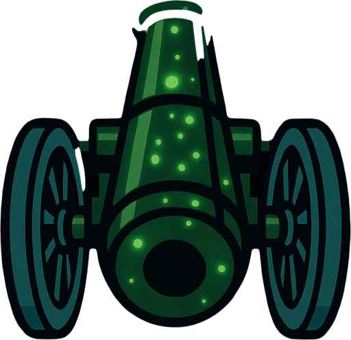 tekerleri mavi olsun ve demir gövdenin üzerinde yeşil yeşil ışık gibi benekler olsun