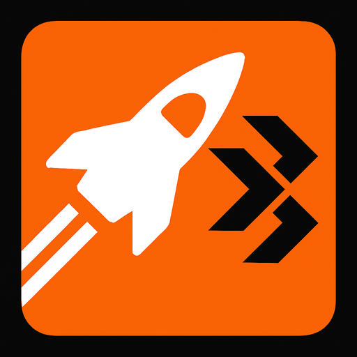 symbol for spaceship speed upgrade increase.
In-Game asset.  2d.  High contrast.  No shadows