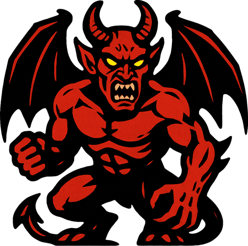 demon.
In-Game asset.  2d.  High contrast.  No shadows