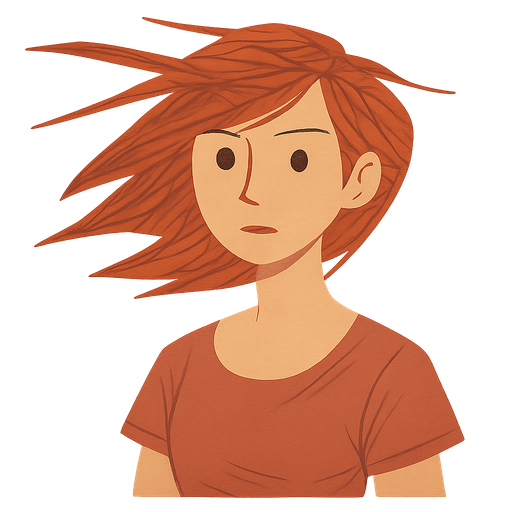The woman's face is turned towards us. No background. Transparent background. Blank background. No shadows. 2d. In-Game asset. flat