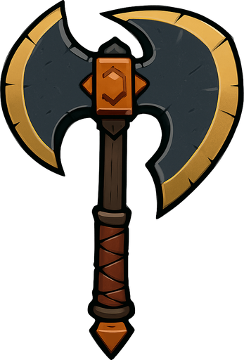 Büyük savaş baltası.
In-Game asset.  2d.  High contrast.  No shadows