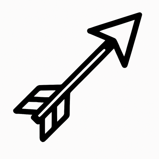 flèche.
In-Game asset.  2d.  High contrast.  No shadows