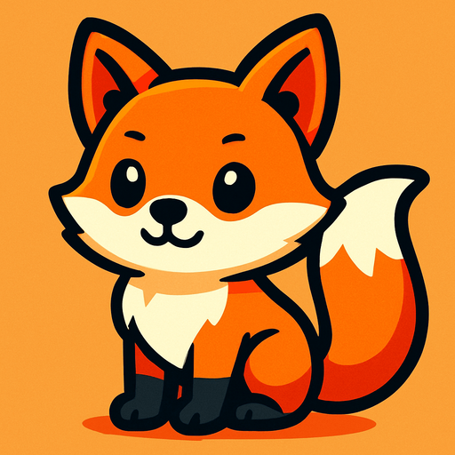 Animated, fox, cute,.
In-Game asset.  2d.  High contrast.  No shadows