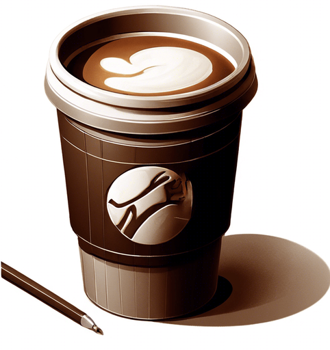 Remove extra details. Only include the coffee cup.