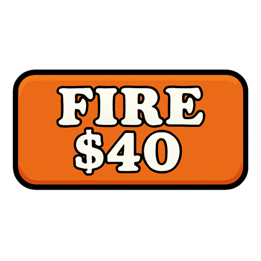 Make button orange and change test to say 'Fire $40'