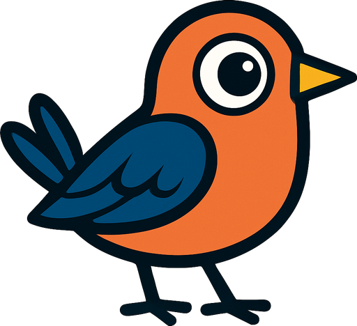 kuş.
In-Game asset.  2d.  High contrast.  No shadows