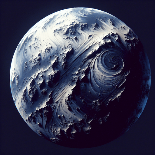 Create a top down view of a single Earth-like planet

Single Game Texture. In-Game asset. 2d. Blank background. High contrast. No shadows.