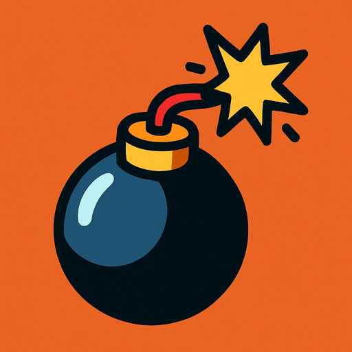 bomb.
In-Game asset.  2d.  High contrast.  No shadows