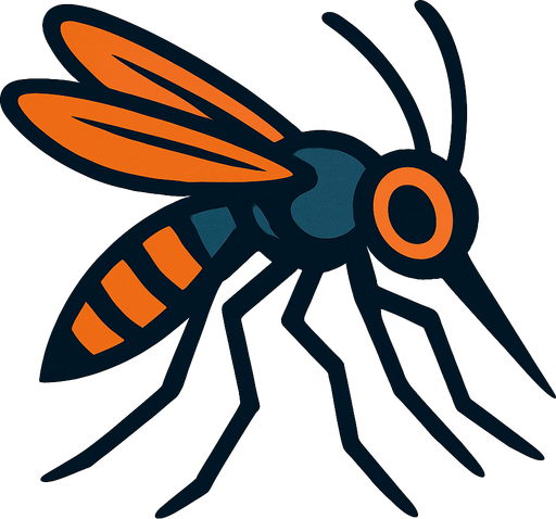 Moustique.
In-Game asset.  2d.  High contrast.  No shadows