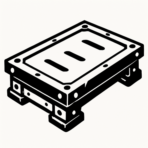 metal platform.
In-Game asset.  2d.  High contrast.  No shadows