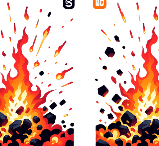 fire boaster.
Single Game Texture.  In-Game asset.  2d.  Blank background.  High contrast.  No shadows