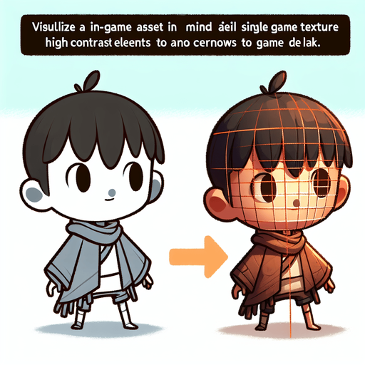 a child.
Single Game Texture. In-Game asset. 2d. Blank background. High contrast. No shadows.
