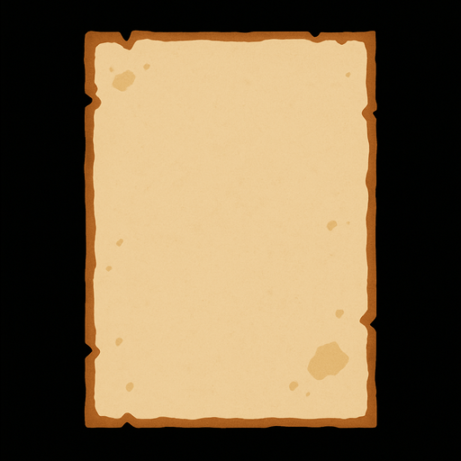 Siyah sayfa.
In-Game asset.  2d.  High contrast.  No shadows