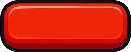 Long Bright red button.
In-Game asset.  2d.  High contrast.  No shadows