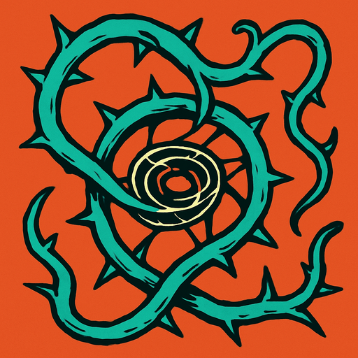 stickyVineSnare.
2d.  High contrast.  No shadows