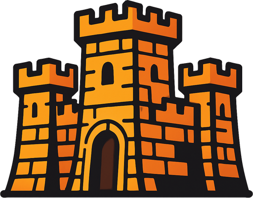 Fort to defend.
In-Game asset.  2d.  High contrast.  No shadows
