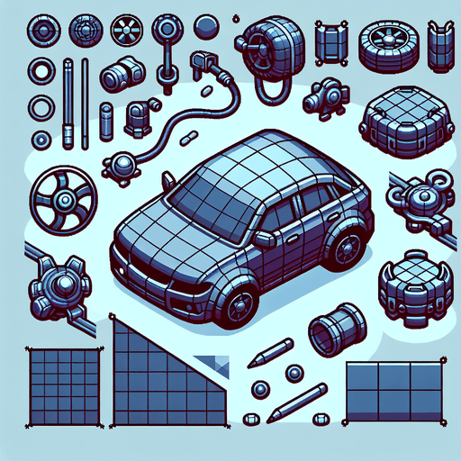 Car 🚗.
Single Game Texture. In-Game asset. 2d. Blank background. High contrast. No shadows.