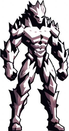 Make his whole body look destroyed.