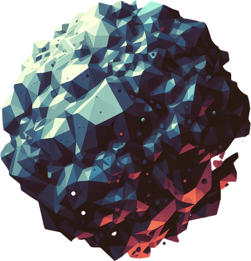 2d interactive and dynamic asteroid images.
Single Game Texture.  In-Game asset.  2d.  Blank background.  High contrast.  No shadows