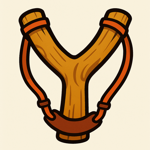 Big Slingshot.
In-Game asset.  2d.  High contrast.  No shadows
