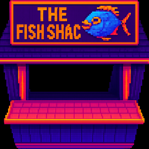 Change the sign to say “The Fish Shack” and make the window larger.
