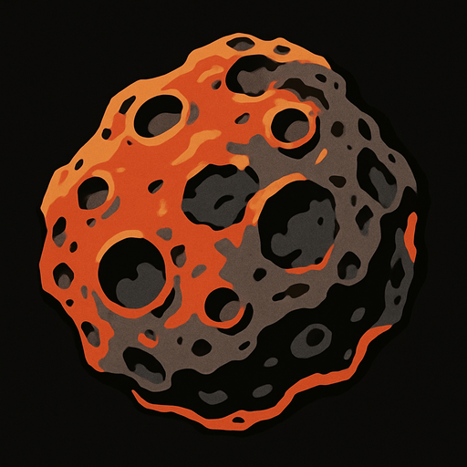 Asteroid Nikel - Yazısız.
In-Game asset.  2d.  High contrast.  No shadows