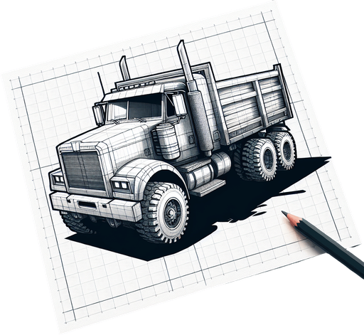 create a truck.
Single Game Texture.  In-Game asset.  2d.  Blank background.  High contrast.  No shadows