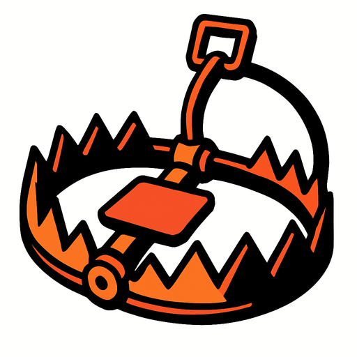 trap.
In-Game asset.  2d.  High contrast.  No shadows