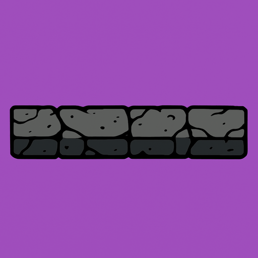a block with 600x100.
In-Game asset.  2d.  High contrast.  No shadows